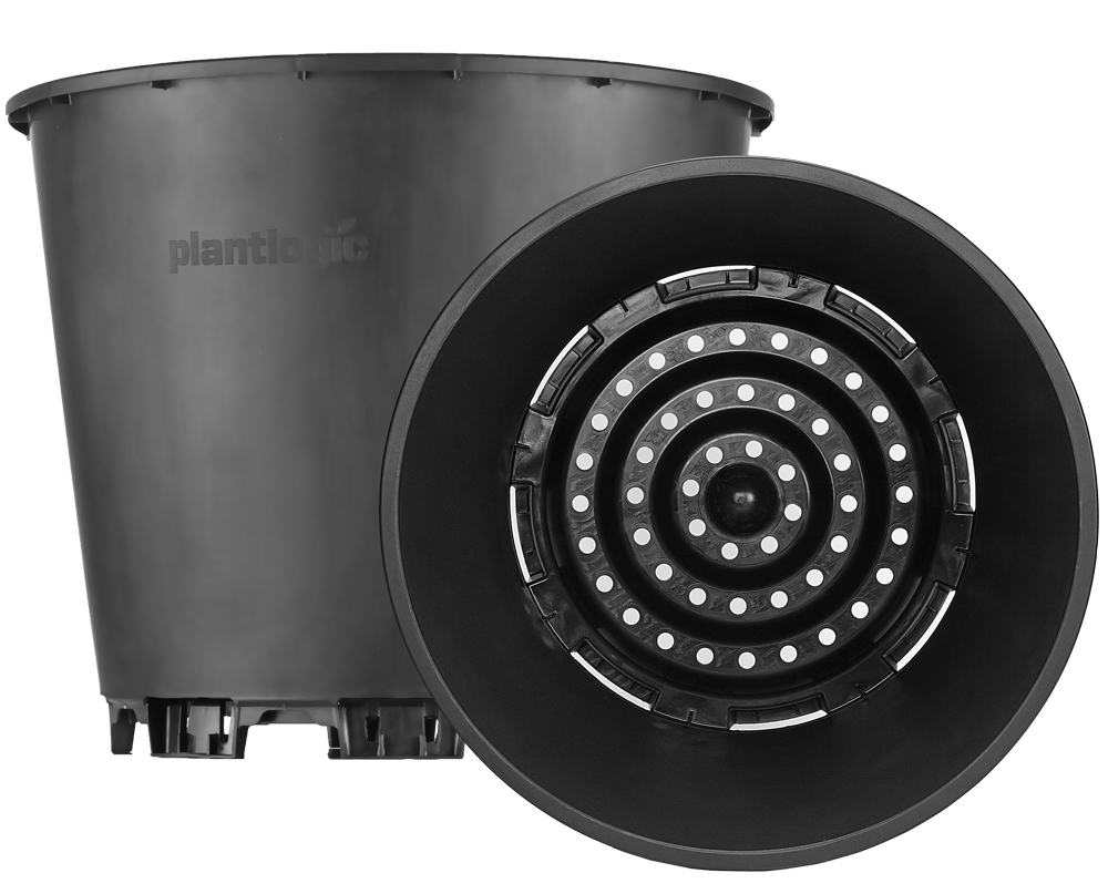 Горщик для лохини 40 л круглий на стандартних ніжках — Компактне штабелювання
